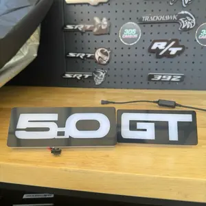 305carboncustoms Led Emblems for Front Grille Fit For (Mustang 5.0, GT)