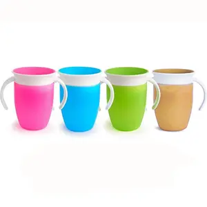 Baby Water Cup, Cute 1 Count Silicone Baby Drinking Cup with Handle, Anti-choking Water Bottle for Toddlers, Drinking Cup for Home, Travel and Outdoor