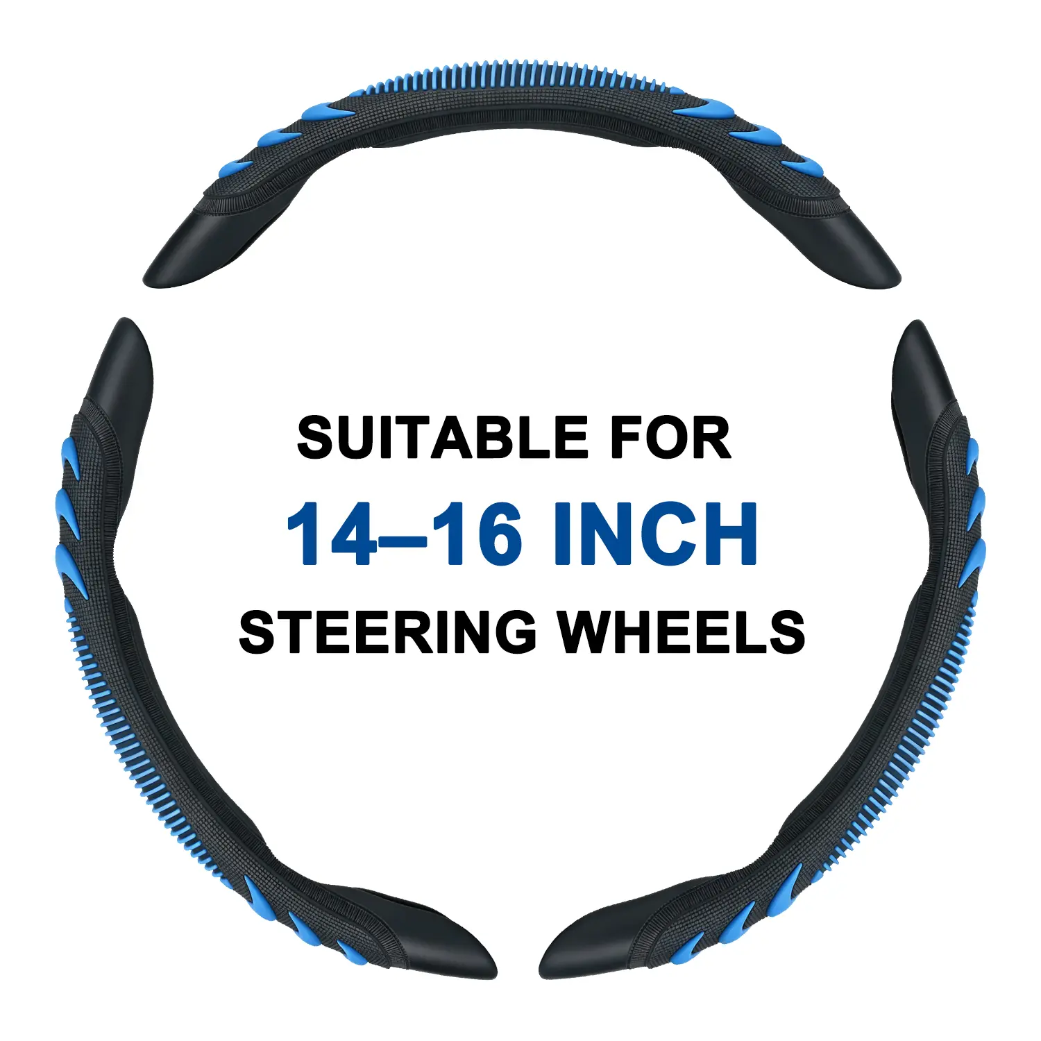 3‑Piece 3D Non‑Slip Steering Wheel Grips, Universal 14‑16 Inch Car Steering Wheel Cover, Breathable Wear‑Resistant Auto Handle Accessories for O‑Shape D‑Shape Vehicles toolupgrade