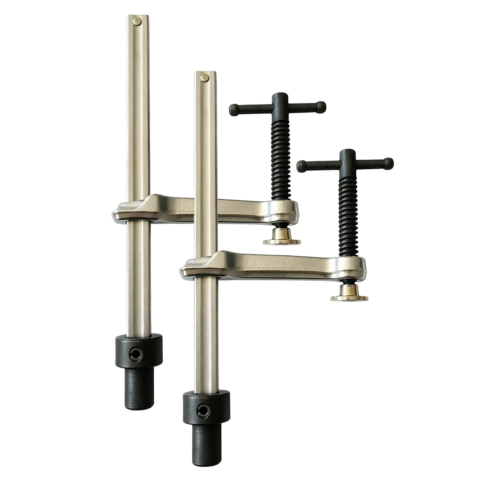 Demweison 2-Pack Heavy-Duty Welding Table Fixture Clamp - Welding Accessory with 5/8" Hole Set, 6.5" Opening Articulating Swivel Heads, T-Handle, 400 lbs Capacity, Jig Holding, Oddshape Secure Torque for Fabrication, MFT Tops Bench Accessories, 2-Pack Cla