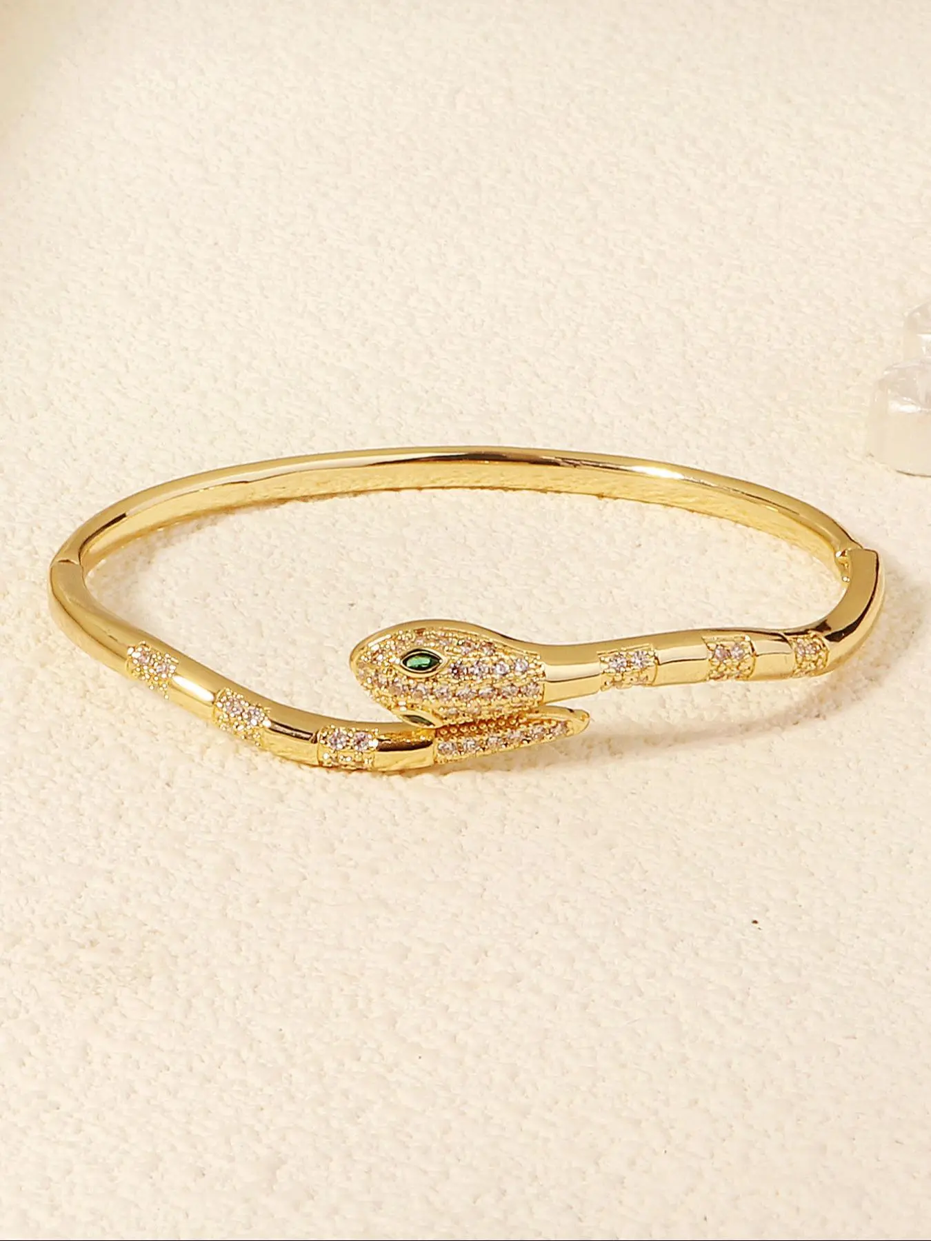 Artificial Zircon Decorated Bangle, Fashionable Jewelry for Women, Fashion Bracelets for Party, Daily Clothing Decor, Trendy All-match & Exquisite Jewelry for Birthday Gift, Elegant Jewelry Bracelet