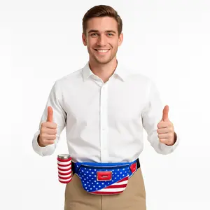 Patriotic Drink Holder Fanny Pack