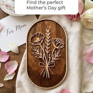 Custom family birth flower bouquet sign