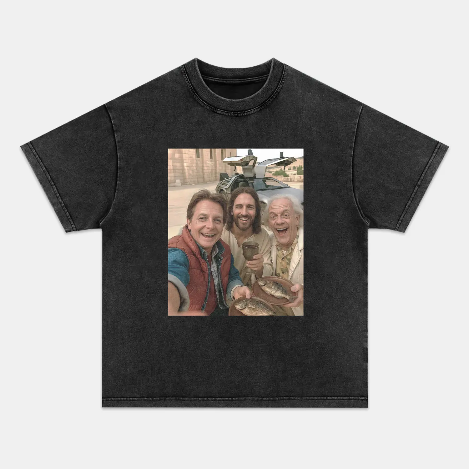 BACK TO THE FUTURE T-shirt, Unisex Vintage Crew Neck Regular Fit Cotton Fabric Casual Comfort Breathable Short Sleeve Funny T-shirts Fashion Men&Women's Top for Streetwear 101701