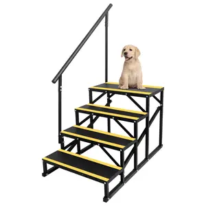 GARVEE Portable RV Step Stools and Stairs with Handrails, Non-Skid Tapes for Safety, Ideal for Travel Trailers, Mobile Homes, Campers, and Pool Use, Indoor and Outdoor, Available in 2 and 3 Step Options