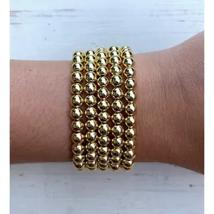 Metallic Stackables - Gold 6mm