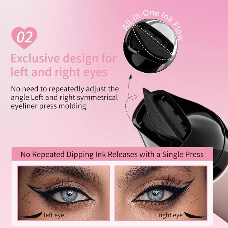 Foldable Eyeliner Stamp Gel Eyeliner Pencil Set SmudgeProof Waterproof Eye Liner for Beginners Christmas Gift MultiPurpose Makeup Tool US Flawless Lid Lipliner