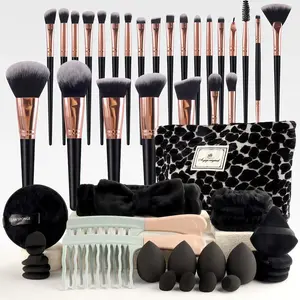 Portable Makeup Tool Set, Cosmetic Bag & Brushes, Soft Skin-Friendly, Travel-Friendly, Ideal Gift for Girlfriend & Bestie