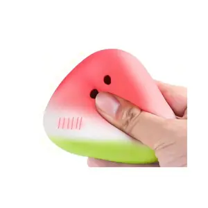 Squishy Watermelon Fidget Toy Anti-Stress Slow Rising Fruit Pinch Squeeze Stress Reliever Funny Pressure Reducer Prop for Kids NONE