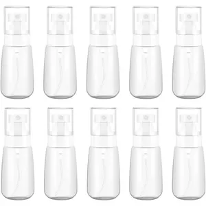 Empty Fine Mist Spray Bottles 2oz Small Travel Perfume Atomizer for Essential oil Perfume Hair Makeup 10 Pack
