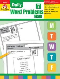 USED-Daily Word Problems Grade 4. by Evan-Moor Educational Publishers (Paperback)