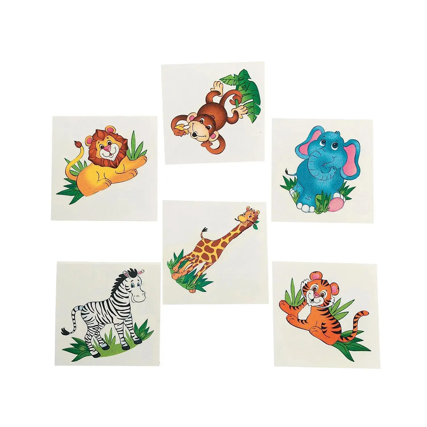 Bulk 72 Pc. Zoo Animal Temporary Tattoos - 72 Pc.