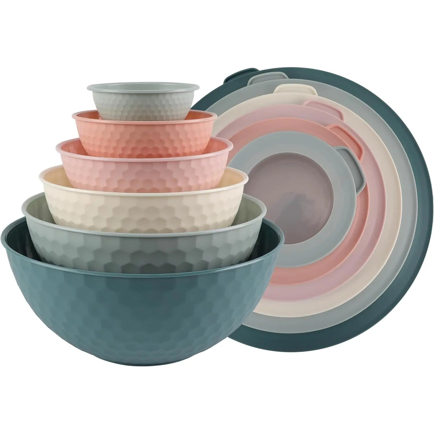 Teal and Pink Embossed