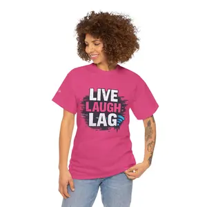 Live Laugh Lag T-Shirt | Gamer Graphic Tee