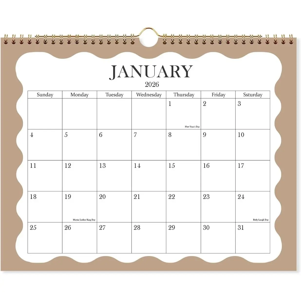 Calendar 2026-2027 - Wall Calendar from April 2026 to June 2027, 2026-2027 Calendar with Holiday Marked,  Paper for Organizing, 8.5" x 11",Wave