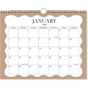 Calendar 2026-2027 - Wall Calendar from April 2026 to June 2027, 2026-2027 Calendar with Holiday Marked,  Paper for Organizing, 8.5" x 11",Wave