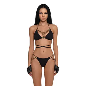 Analog Chained Festival Lingerie Set