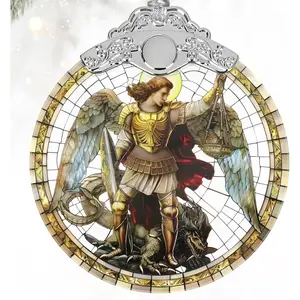 Stained Glass Ornaments, 2025 Christmas Ornament, Christmas Tree Ornament, Heirloom ,  Exchange, Gifts Idea - Archangel Michael