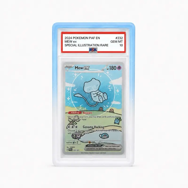 Guard Dog Slabs for Standard PSA Graded Cards – First Drop Series – Snap-Fit Glitter Slab Protector – Pokemon Sports Trading Card Hard Case Clear Regular Toploader