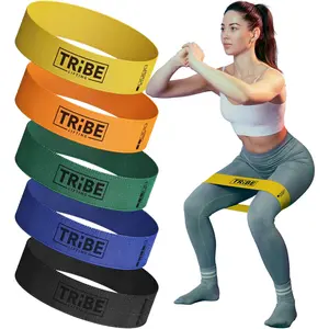 Fabric Resistance Bands for Working Out, Exercise Bands for Legs (Multicolor)