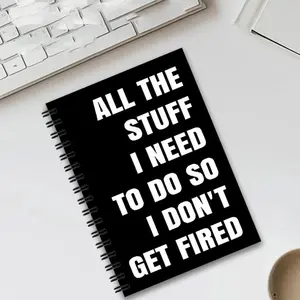 Funny Office Humor Coil Notebook, Practical and Stress-Relieving Workplace Stationery, Perfect for Professionals, Fun and Useful