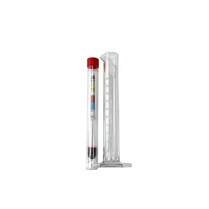 Fermentation Test Kit 8" Italian Glass Triple Scale Hydrometer & 100cc Extra Clear Graduated Cylinder Combo Kit with Test Jar Made in Italy Lead & Mercury Free