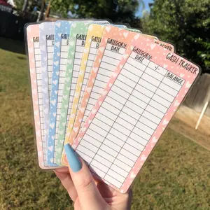 A6 Rainbow Heart Cash Tracker | Laminated | A6 Size
