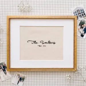 Embroidered Family Name Sign | Embroidered Gift | Wedding Gift | Embroidered Linen Art | Custom Embroidered Note | Housewarming Gift