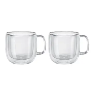 ZWILLING Sorrento Plus 2-pc Double-Wall Glass Cappuccino Mug Set ZWILLING Sorrento Plus 2-pc Double-Wall Glass Cappuccino Mug Set
