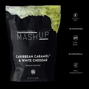 Cultured Kernel's MASHUP PREMIUM POPCORN - 8 Authentic Caribbean Flavors | Shareable Size | Gluten Free | Non GMO | Elevate Your Snacking Experience | For Flavour Enthusiasts with High Expectations Around Taste, Texture and Quality  | Family Owned