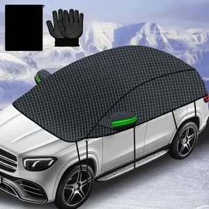 Suitable for Car Windshield Snow Half Cover, Winter Snow and Ice Protection Exterior Accessories, Sunroof Rain Cover, Summer Sunshade, Essential Exterior Dust Cover, Side Window Protection, All-Season Universal ( 157inch )