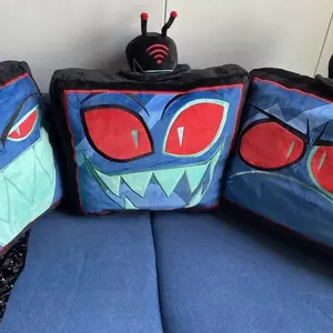 Helluva Boss Vox Plush Cushion Set Soft Stuffed Animal Home Decor Gift