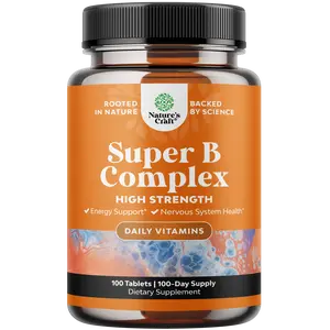 Nature's Craft Super B Complex - Supplement for Nervous System Support, Energy & High Strength Vitamin Healthcare