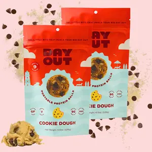 DAY OUT Cookie Dough Protein Balls (2 Bags) - 100% plant-based ingredients- GF + VEGAN Protein Snack- Energizing & Satisfying- ZERO gums or seed oils Snack Snack