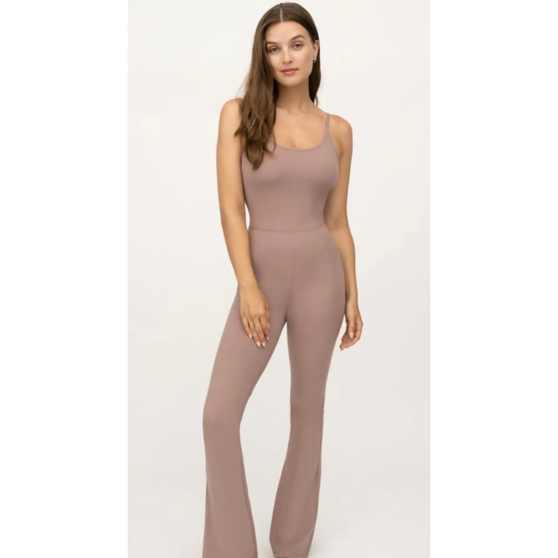 Yogalicious LUX Flare Jumpsuit with Inner Bra