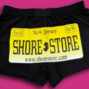 Shore Store License Plate Boy Shorts – Yellow