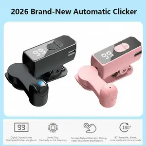 Rechargeable Automatic Clicker – Screen Tap Simulator for Android & iOS Auto Tapper for Live Broadcast Likes, Gaming & Rewards – Portable Smart Trigger