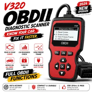2026 Upgraded OBD2 Scanner Fault Code Reader, Battery Test, Full OBDII, Real-Time Data,DTC LookUp, Check Engine Light, 1996+ Vehicles, Battery-Free fathersdaygift