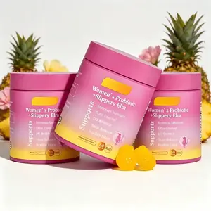 Hawaiian Pineapple Extract Infused Women Probiotic Gummies, Premium Formula for pH Balance, Odor Contr