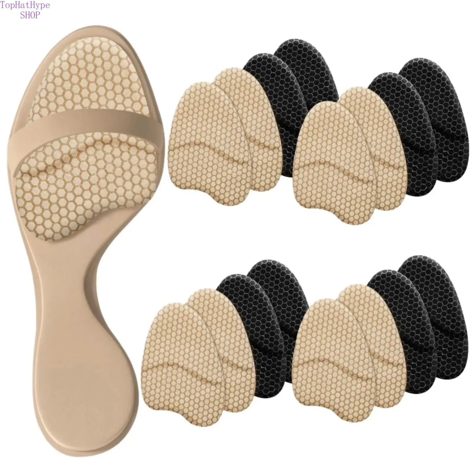 8 Pair Mix (Beige+Black)