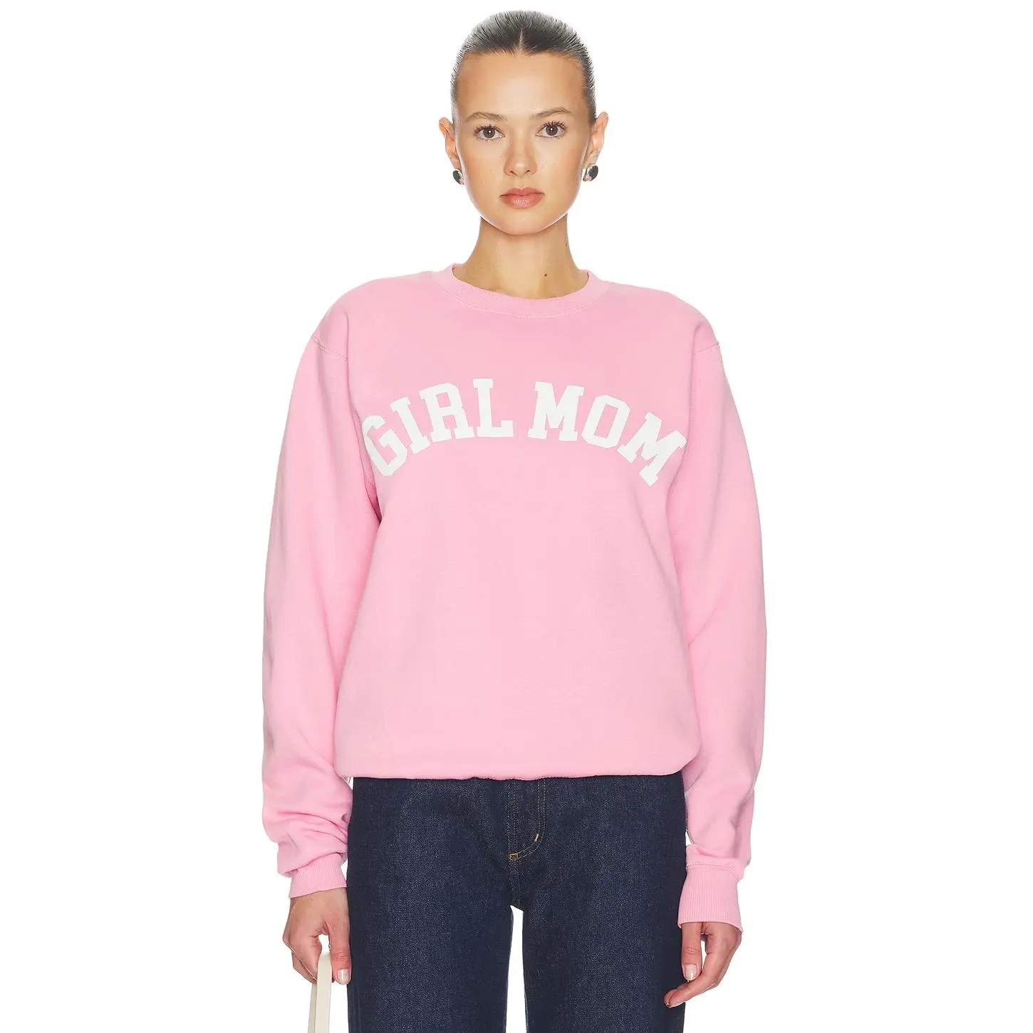 DEPARTURE Girl Mom Sweatshirt in Pink