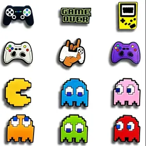 Set of 12 Retro Video Game Shoe Charms!