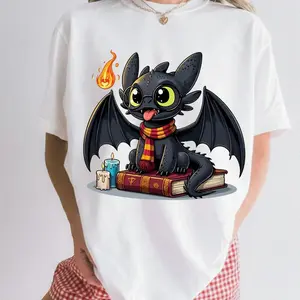 Cute Dragon Shirt - Harry Potter Toothless Fan Tee - Fantasy Book Lover Sweatshirt - Wizarding Apparel - Magical Gift