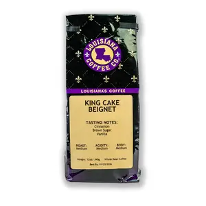 LOUISIANA COFFEE COMPANY- KING CAKE BEIGNET Beverage Vanilla