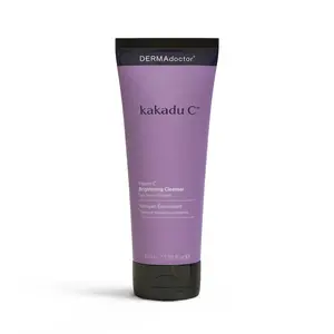 DERMAdoctor Vitamin C Facial Cleanser – Daily Face Wash, Toner & Makeup Remover with High-Potency Kakadu Plum – Deep Cleansing Formula to Refresh Skin, Clear Pores & Remove Oil, Sunscreen & Impurities