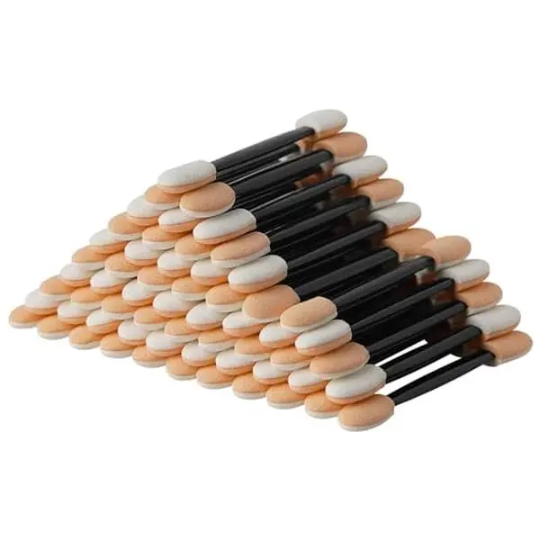 Eyeshadow Applicators Makeup Brushes - 60PCS Disposable Eyeshadow Brush, Dual Sides Eye Shadow Applicator Sticks, 2.44 Inch Eye Makeup Tools, Black
