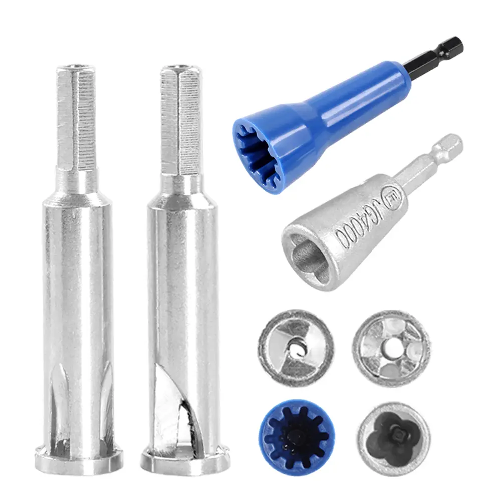A Set of 4 Pcs Wire Twister Tool for Drill,Automatic Wire Stripper & Twister,Save Your Fingers & Time for Electricians,Halloween Christmas Party Gifts,DIY Hand Tools Kits