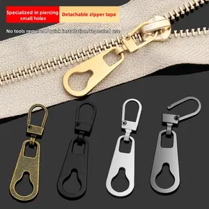 Metal Coating Zipper Pulls - 4-5 Detachable Tabs, Zipper Repair Accessory for Bags, Backpacks