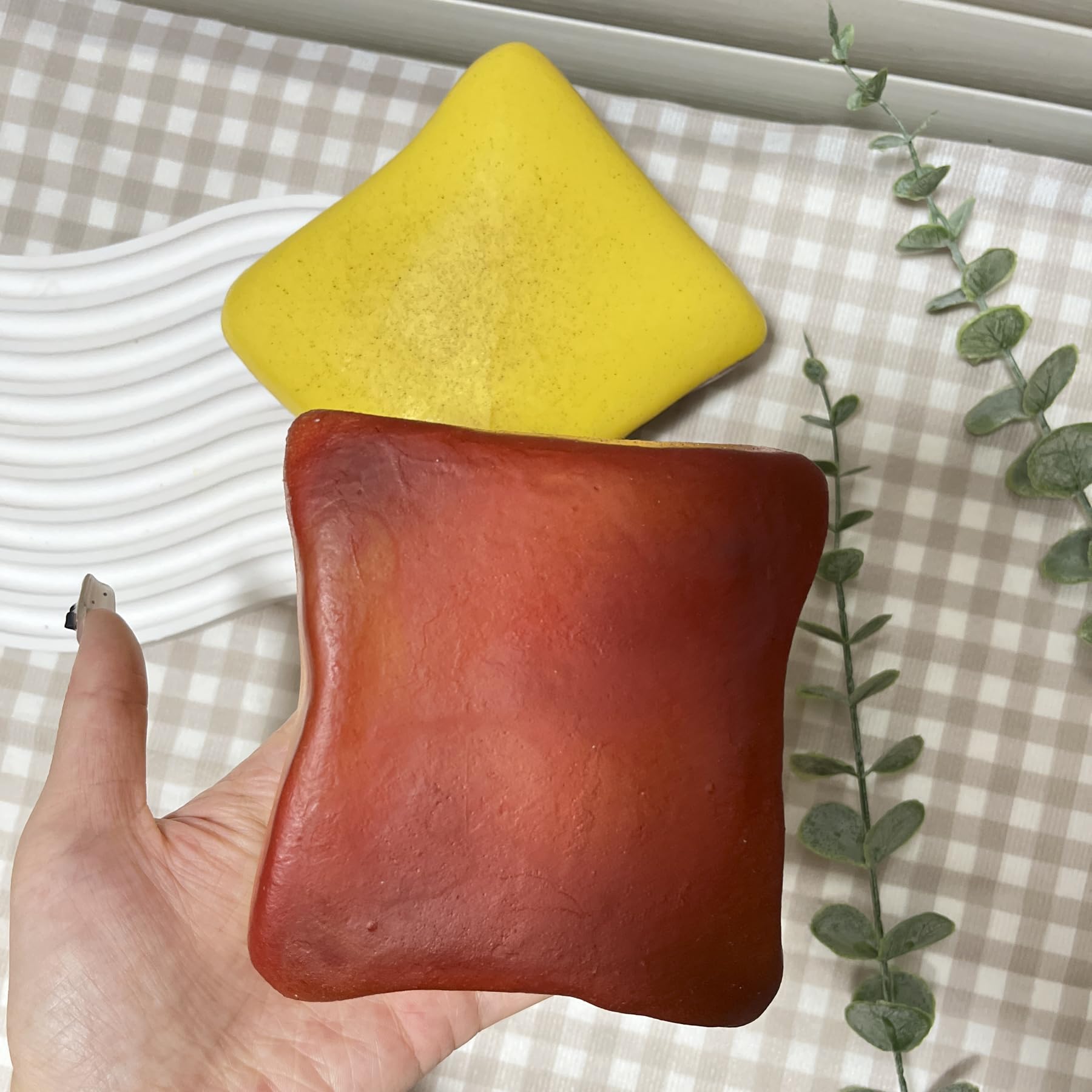 Bread Butter Squishy,Slow Rising Squishy，Stocking Stuffers,Stress Balls，Stress Relief & Fidget Toys for ADHD，Party Favor Gift