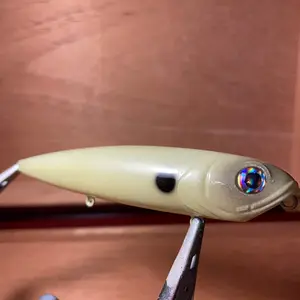 Custom Topwater Bait in Bone Color for Fishing